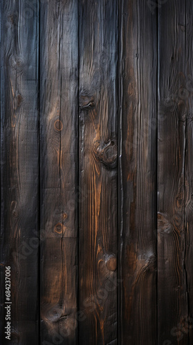 Rustic dark wooden background, wood texture created with Generative Ai