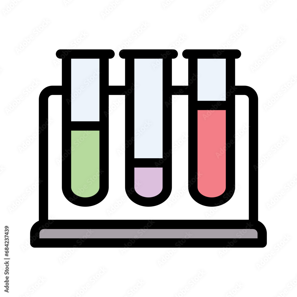 Test Tubes Fill Icon Test Tubes Fill Icon