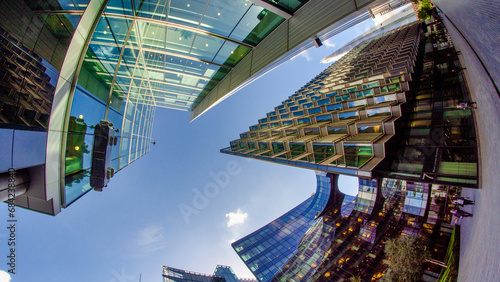 Photography London - September 2012: London modern skyline in financial district