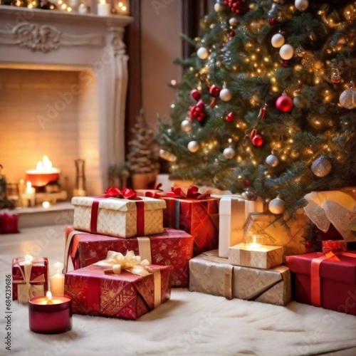 christmas tree and gifts © Nature creative