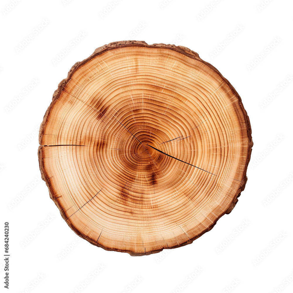 front view black locust tree slice cookie isolated on a white transparent background front view black locust tree slice cookie isolated on a white transparent background