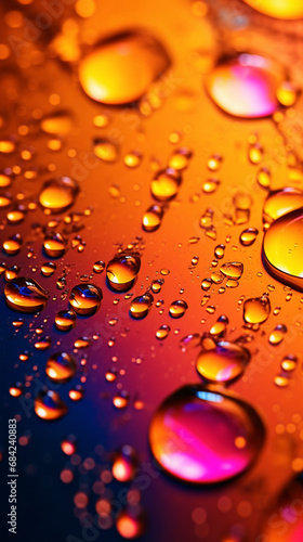 3D waterdrops wallpaper, make it look like 3D raindrops in the display created with Generative Ai