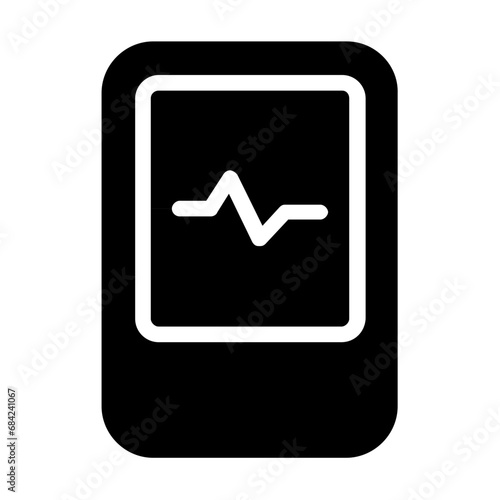 Pulse Oximeter Glyph Icon