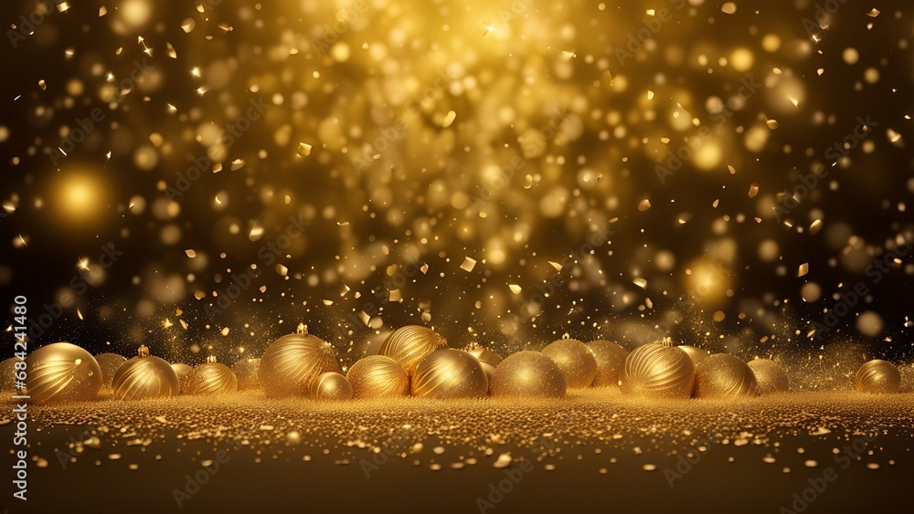 golden particles and sprinkles on christmas or new year celebration. shiny golden lights. wallpaper background for ads or gifts wrap and web design golden particles and sprinkles on christmas or new year celebration. shiny golden lights. wallpaper background for ads or gifts wrap and web design