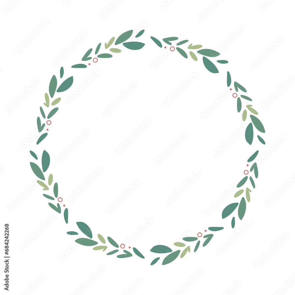 Botanical leaf circle