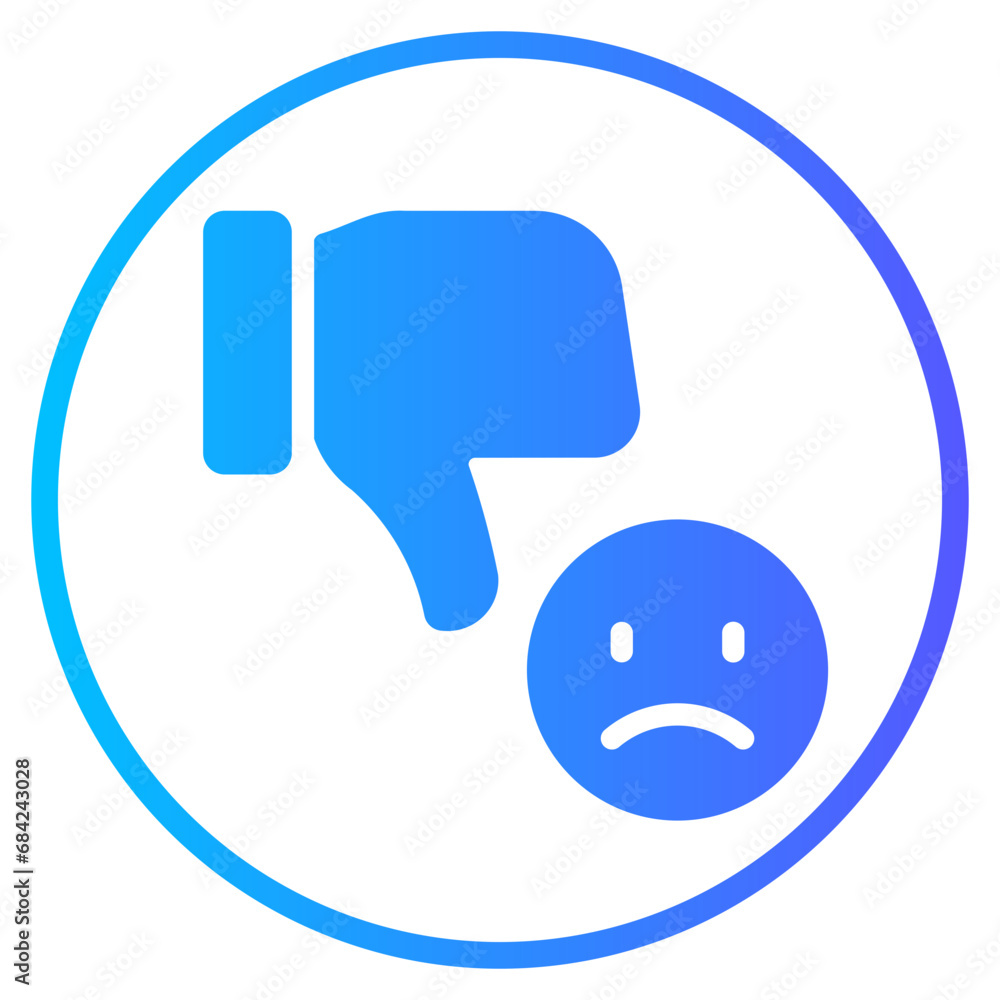 bad review gradient icon bad review gradient icon
