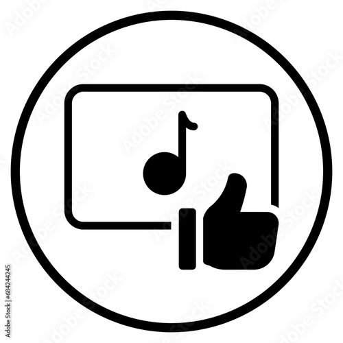 music glyph icon
