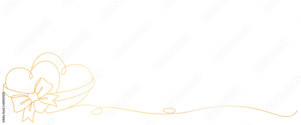 love golden line art style. line art heart. valentine, wedding, anniversary vector elements love golden line art style. line art heart. valentine, wedding, anniversary vector elements