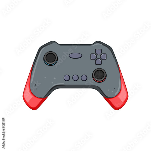 gaming gamepad cartoon. control controller, computer video, joypad play gaming gamepad sign. isolated symbol vector illustration