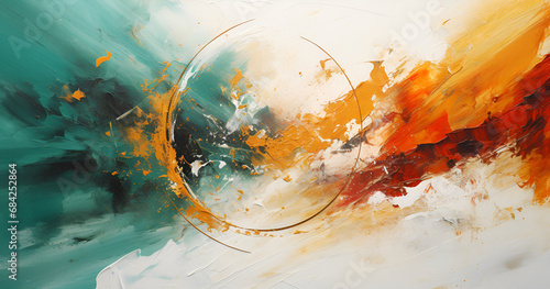 Abstract acrylic art picture, modern artistic concept