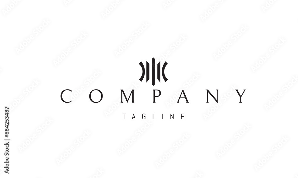 Vector logo with an abstract image of optical lenses. Vector logo with an abstract image of optical lenses.