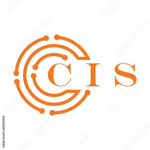 CIS letter design. CIS letter technology logo design on white background. CIS Monogram logo design for entrepreneur and business