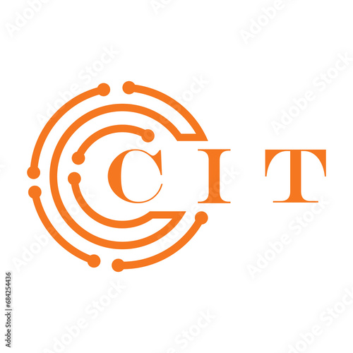 CIT letter design. CIT letter technology logo design on white background. CIT Monogram logo design for entrepreneur and business