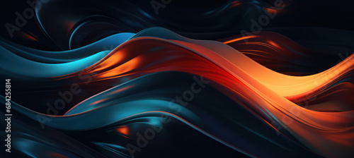 Chromatic Anamorphic Swirls Background photo