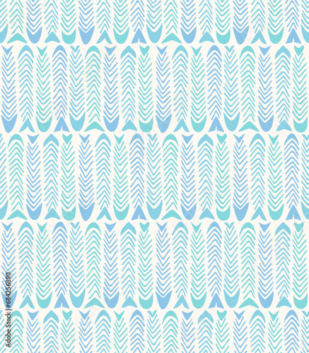 coastal dashed line fishbones hand-drawn marine beach house seamless pattern, vector illustration graphic repeat texture