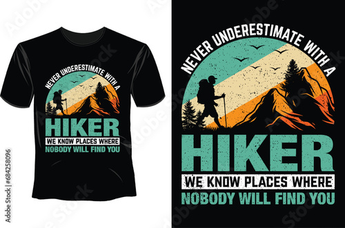 Hiking T Shirt Design