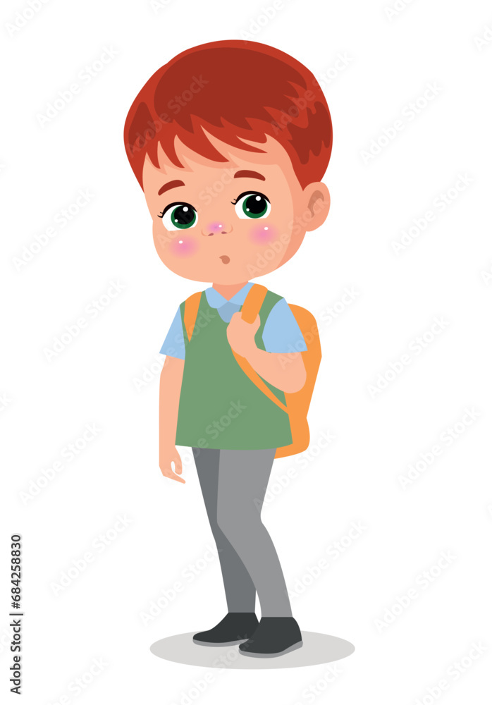 vector illustration of students in different postures vector illustration of students in different postures