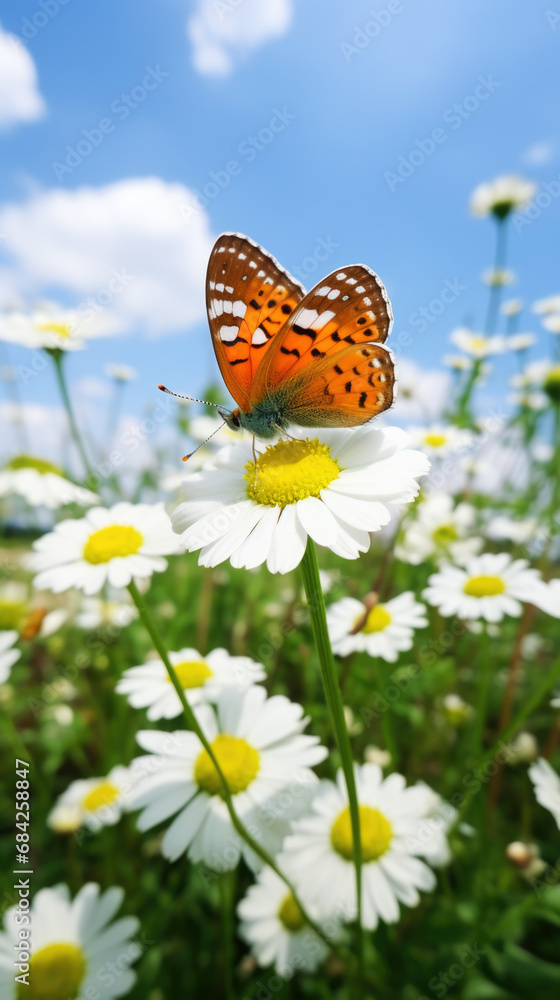 Beautiful American Copper butterfly on the flower close up Beautiful American Copper butterfly on the flower close up