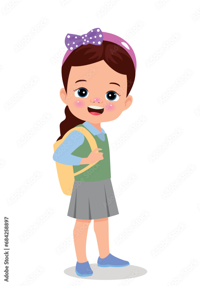 vector illustration of students in different postures vector illustration of students in different postures
