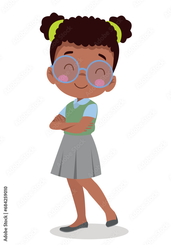 vector illustration of students in different postures vector illustration of students in different postures