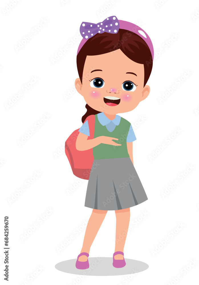 vector illustration of students in different postures vector illustration of students in different postures