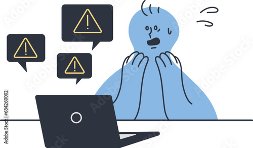 インターネットトラブルに巻き込まれる人