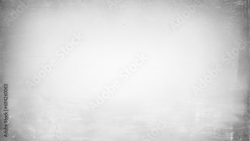Grunge vignette texture overlay with marks and scratches on transparent background