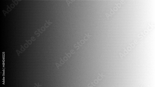 Retro halftone linear gradient from left to right on transparent background