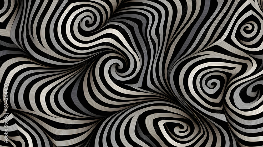 Fototapeta premium black and white illusion background