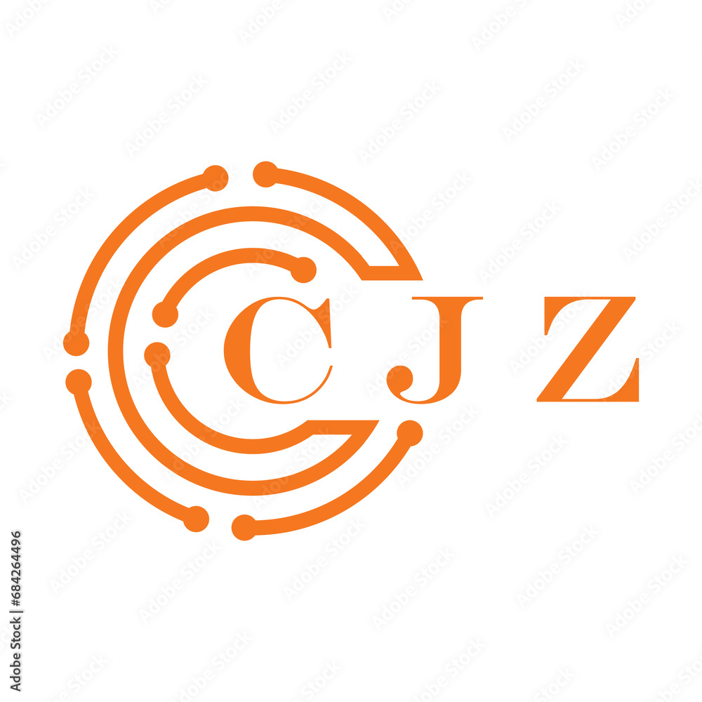 CJZ letter design. CJZ letter technology logo design on white background. CJZ Monogram logo design for entrepreneur and business CJZ letter design. CJZ letter technology logo design on white background. CJZ Monogram logo design for entrepreneur and business
