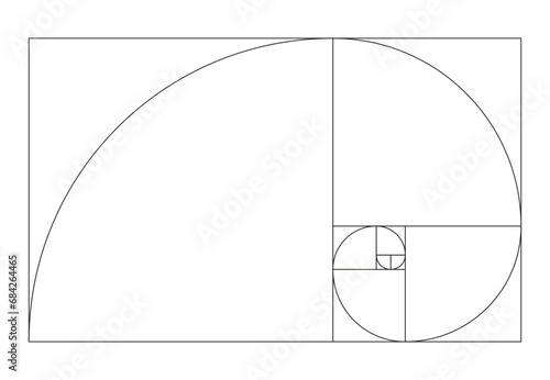 Golden Ratio Spiral Guide - Simplified Fibonacci Template