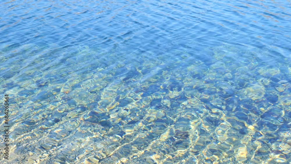 Ripples on a Blue Mountain Lake Water Surface on a Sunny Day Ripples on a Blue Mountain Lake Water Surface on a Sunny Day