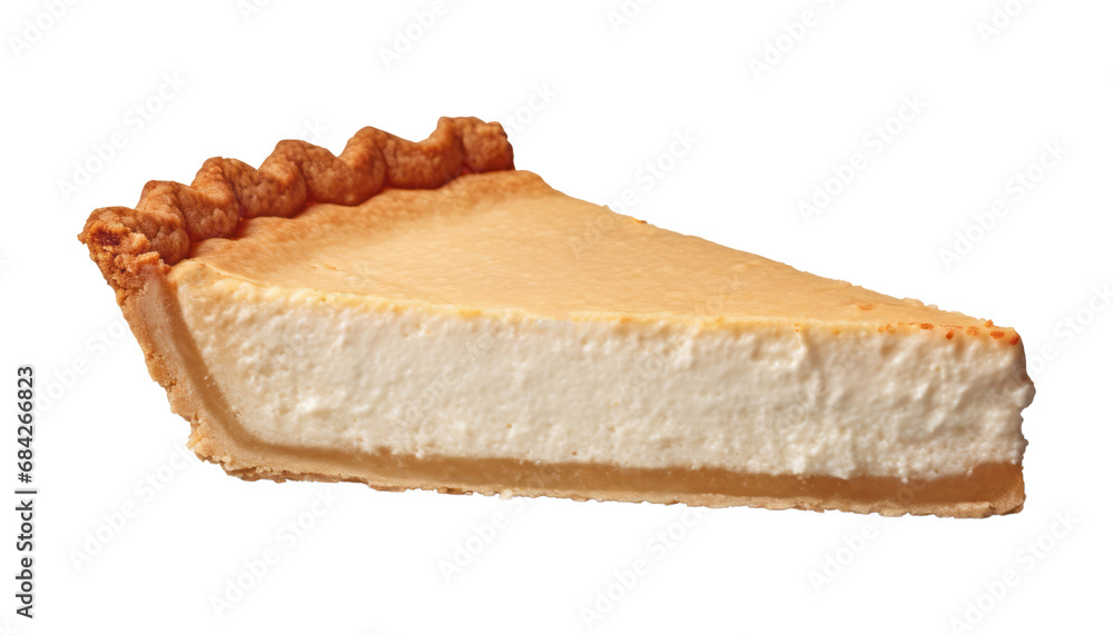 piece of pie isolated on transparent background cutout
