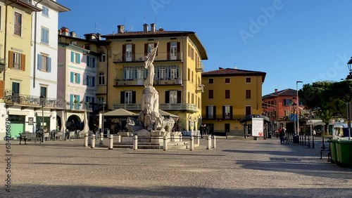 Lovere, lake Iseo, Italy, the Piazza XIII Martiri main square photo