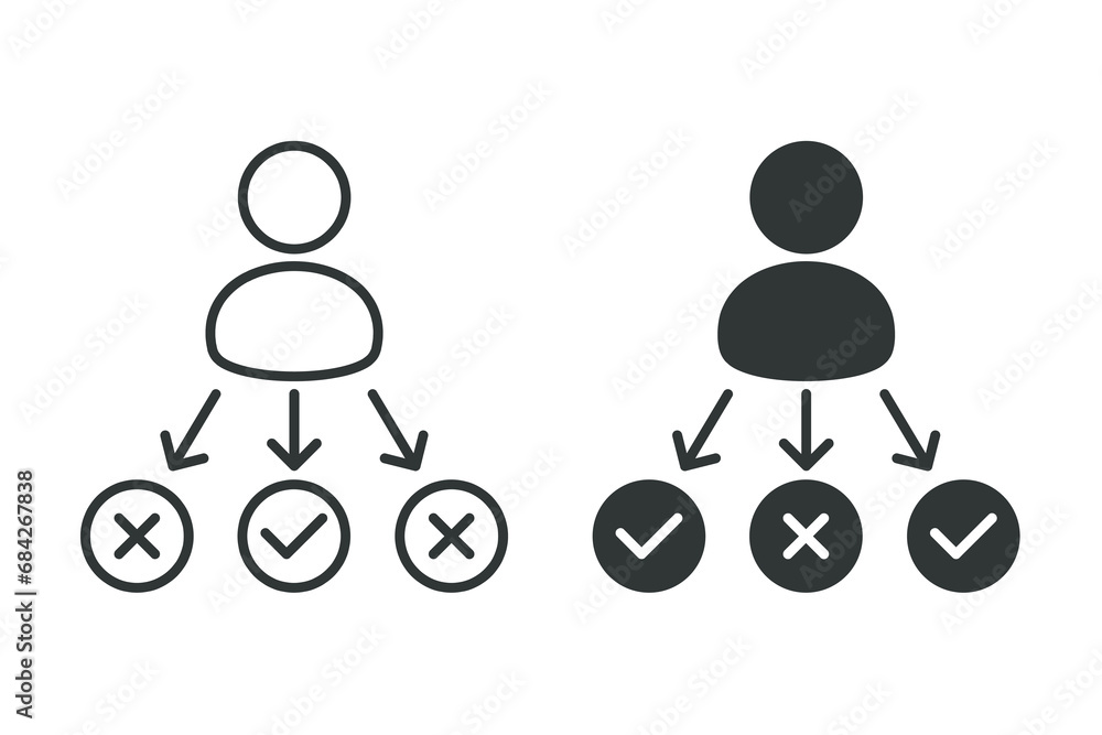 People decision making, planning. Illustration vector People decision making, planning. Illustration vector