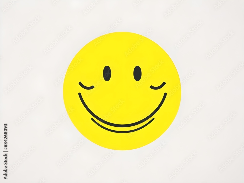 Fototapeta premium smiley face on a white background