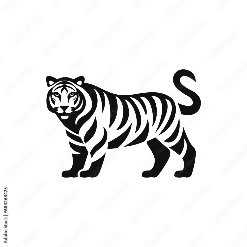 A-silhouette-tiger-black-and-white-logo-symbol A-silhouette-tiger-black-and-white-logo-symbol