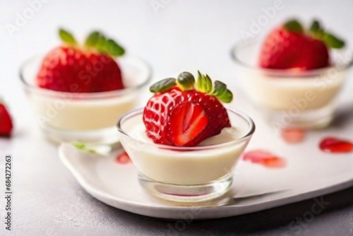 yogurt with strawberries