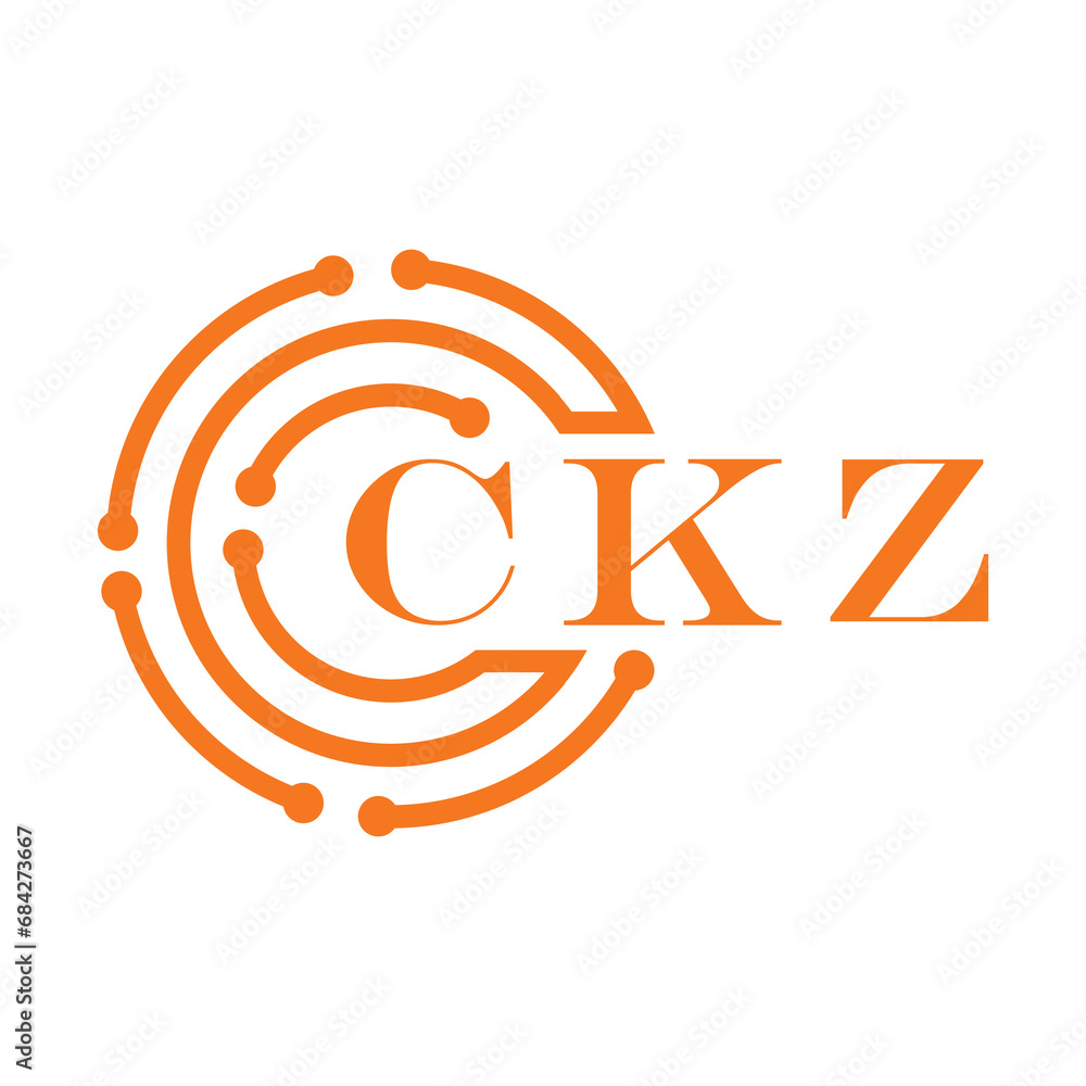 CKZ letter design. CKZ letter technology logo design on white background. CKZ Monogram logo design for entrepreneur and business CKZ letter design. CKZ letter technology logo design on white background. CKZ Monogram logo design for entrepreneur and business