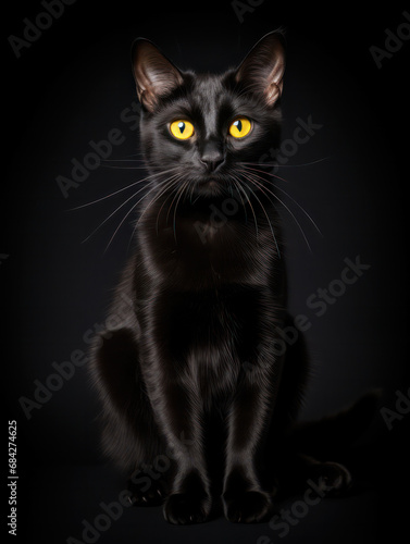 Bombay Cat, Studio Shot Isolated on Clear Background, Generative AI