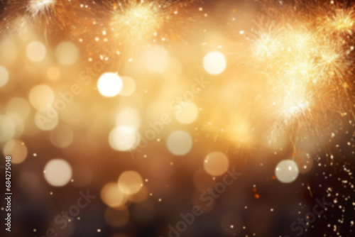 Wallpaper Mural Abstract Christmas background with empty space. Glitter, bokeh lights, fireworks. Copy space for your text. Merry Xmas, Happy New Year. Festive backdrop. Torontodigital.ca