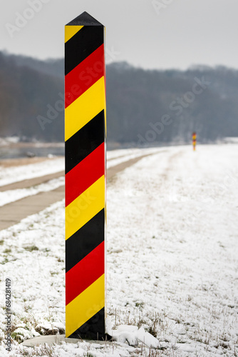Border post in the Lower Oder Valley National Park © Michael Schroeder