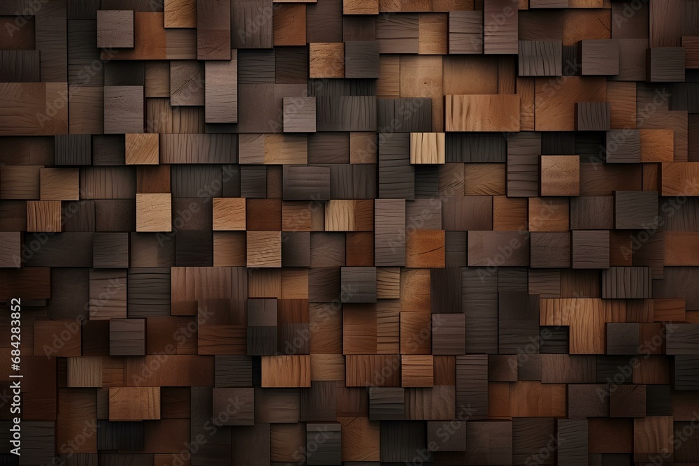 custom made wallpaper toronto digitalAbstract geometric background with a wooden surface in the form of a mosaic.