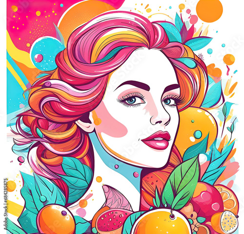 Healthy lifestyle and healthy eating concept  vector illustration for design 