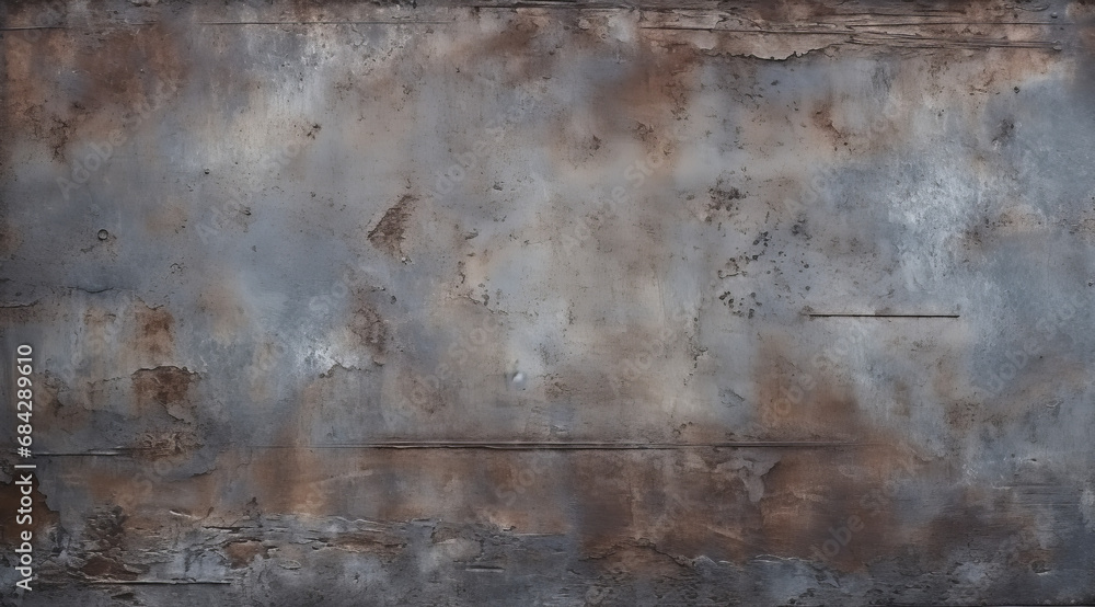 Powder sheet of metal. Beautiful unique texture. Aged copper texture with rustic patina and signs of corrosion.