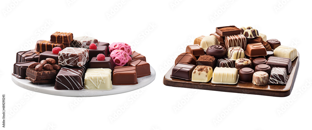 Chocolates on a tray Chocolates on a tray