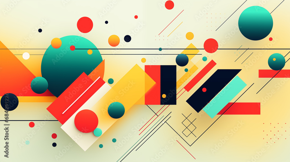 Crafting a Dynamic Background Using Geometric Lines and Shapes Crafting a Dynamic Background Using Geometric Lines and Shapes