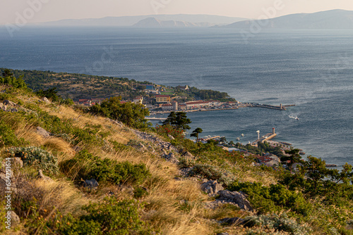 Aerial view of Senj town, touristic destination in Croatia © michaldziedziak