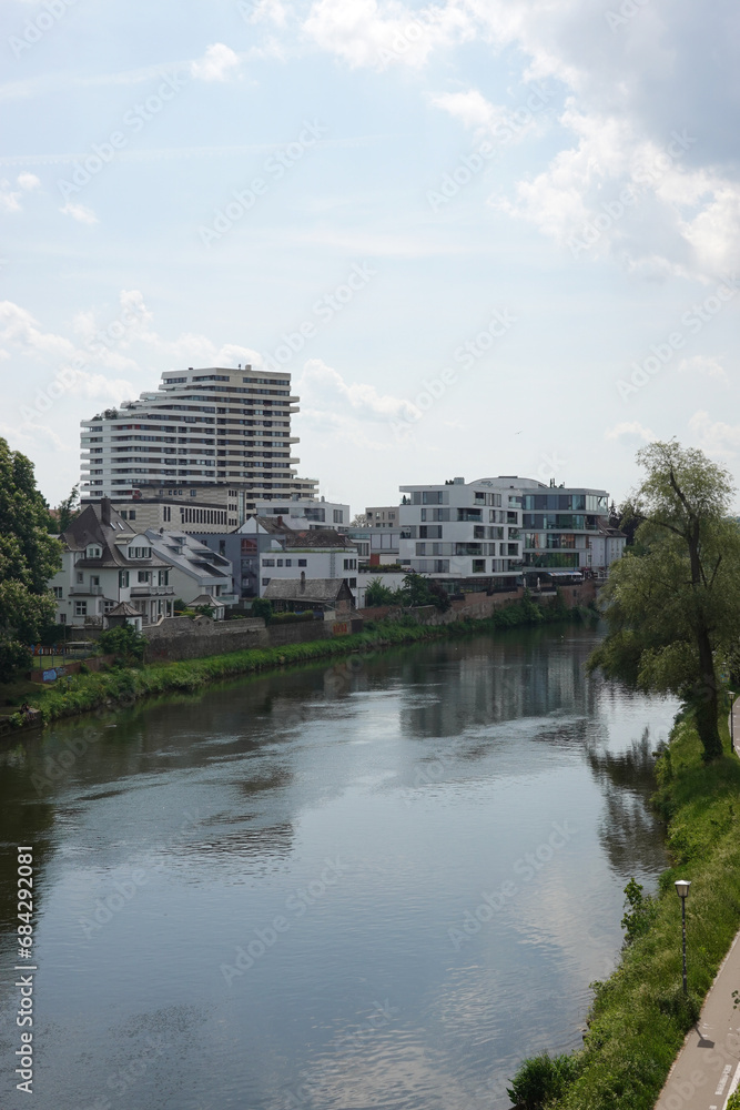 The riverside of the Danube river in Ulm, Germany The riverside of the Danube river in Ulm, Germany