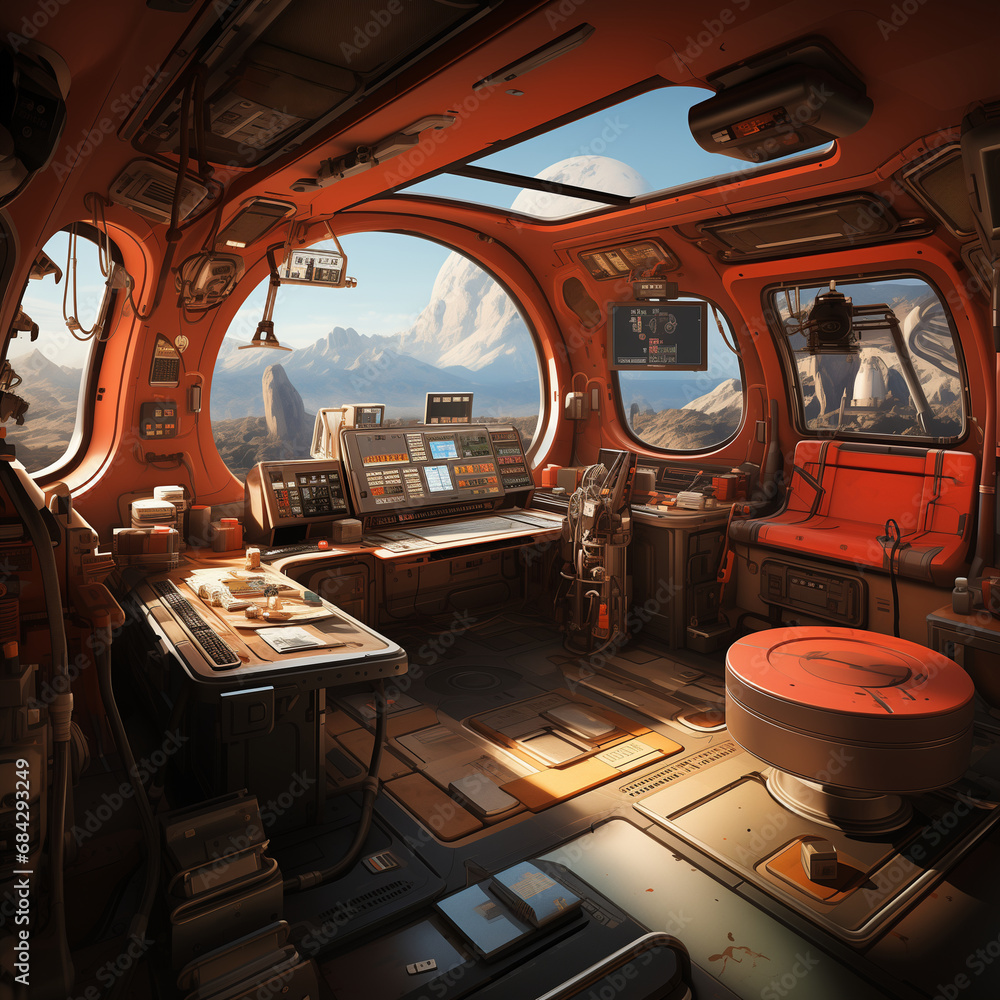 Fototapeta premium interior of a spaceship